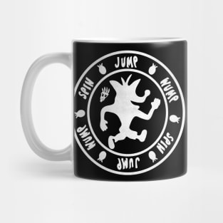 Spin, Jump, Wump, White Mug